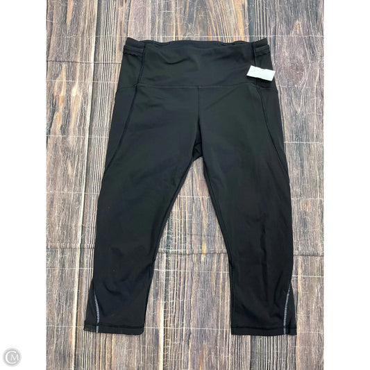 Athletic Capris By Lululemon In Black, Size: 8