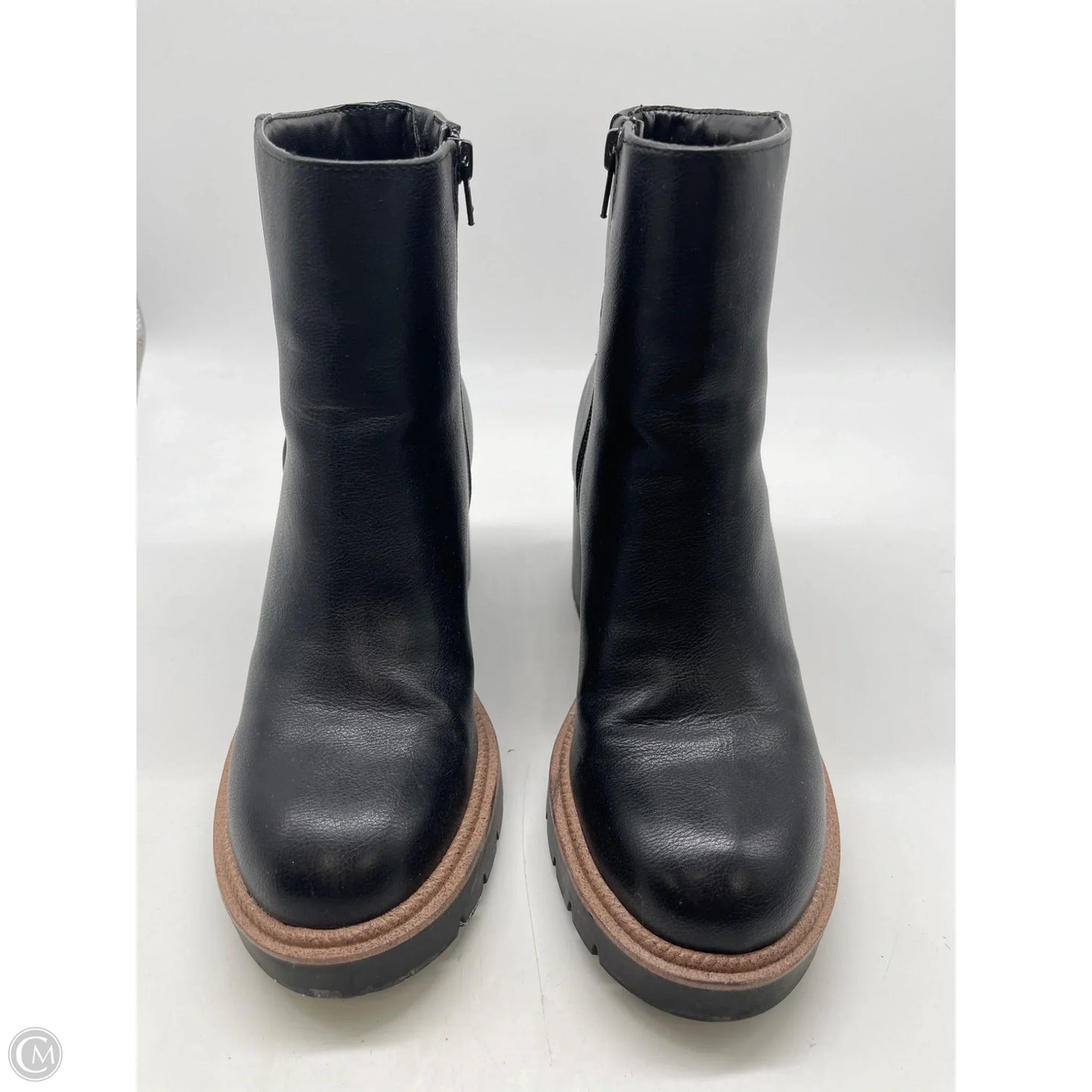 Boots Ankle Heels By Mia In Black, Size: 7.5
