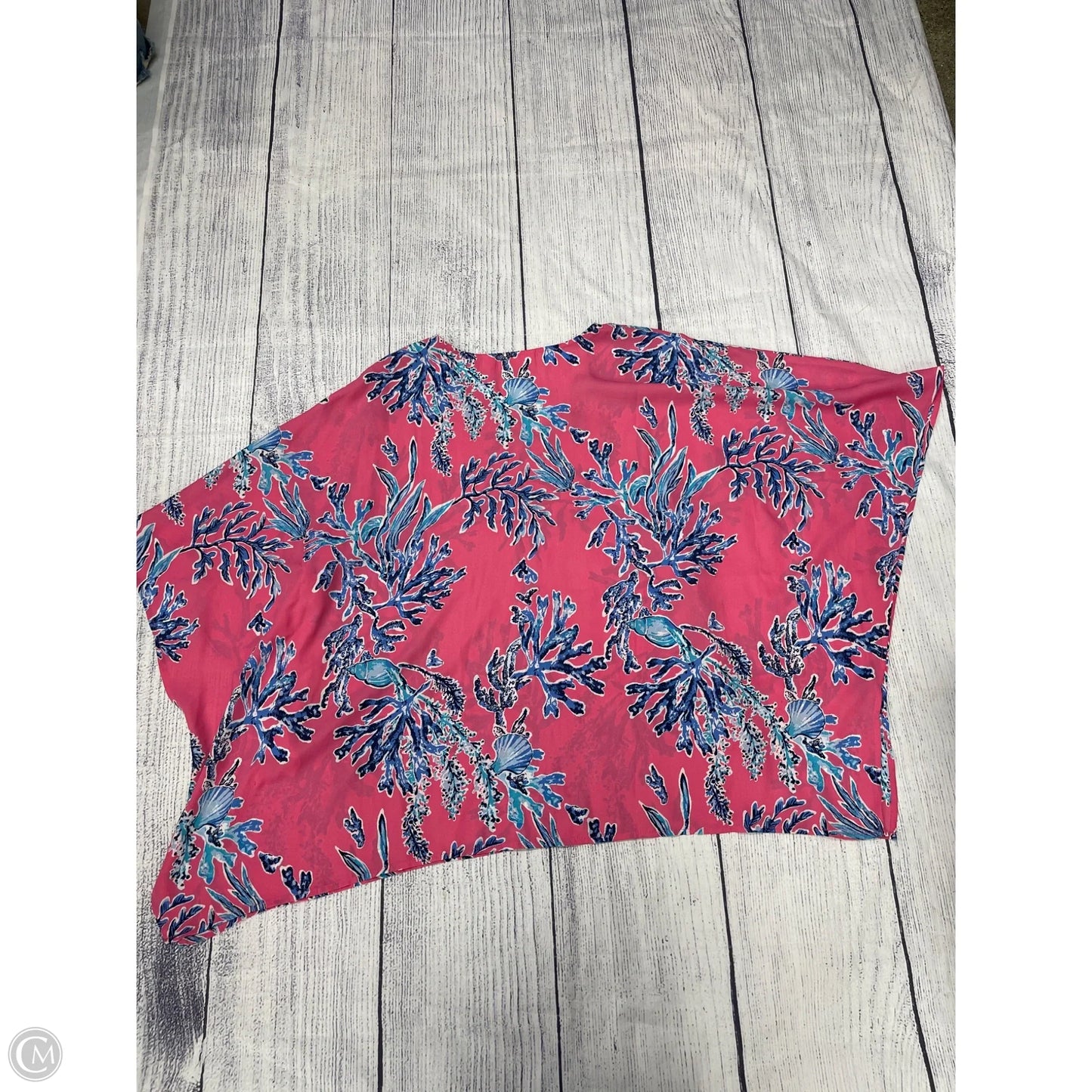 Top Short Sleeve By Belle By Kim Gravel In Pink, Size: M