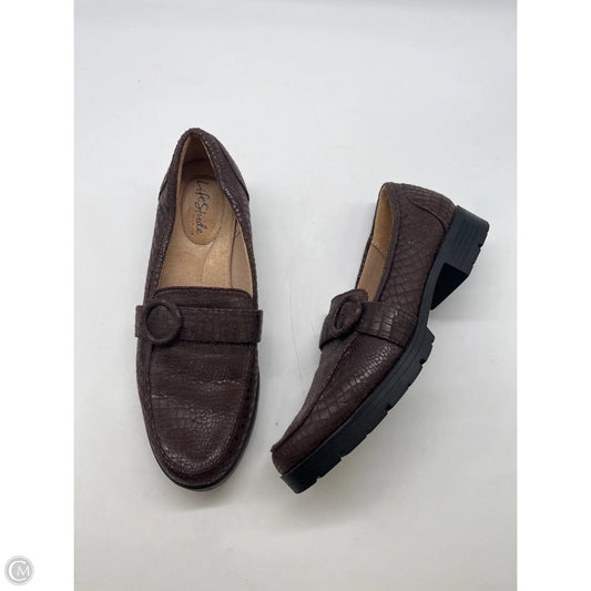 Shoes Flats By Life Stride In Brown, Size: 10