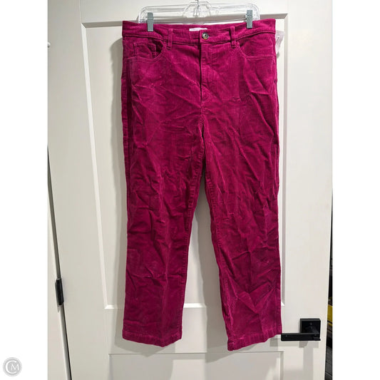 Pants Corduroy By Loft In Pink, Size: 14
