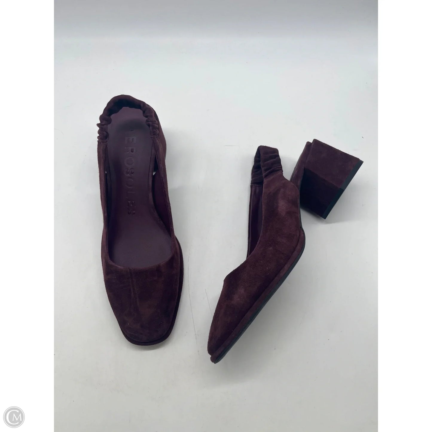 Shoes Heels Block By Aerosoles In Maroon, Size: 8.5