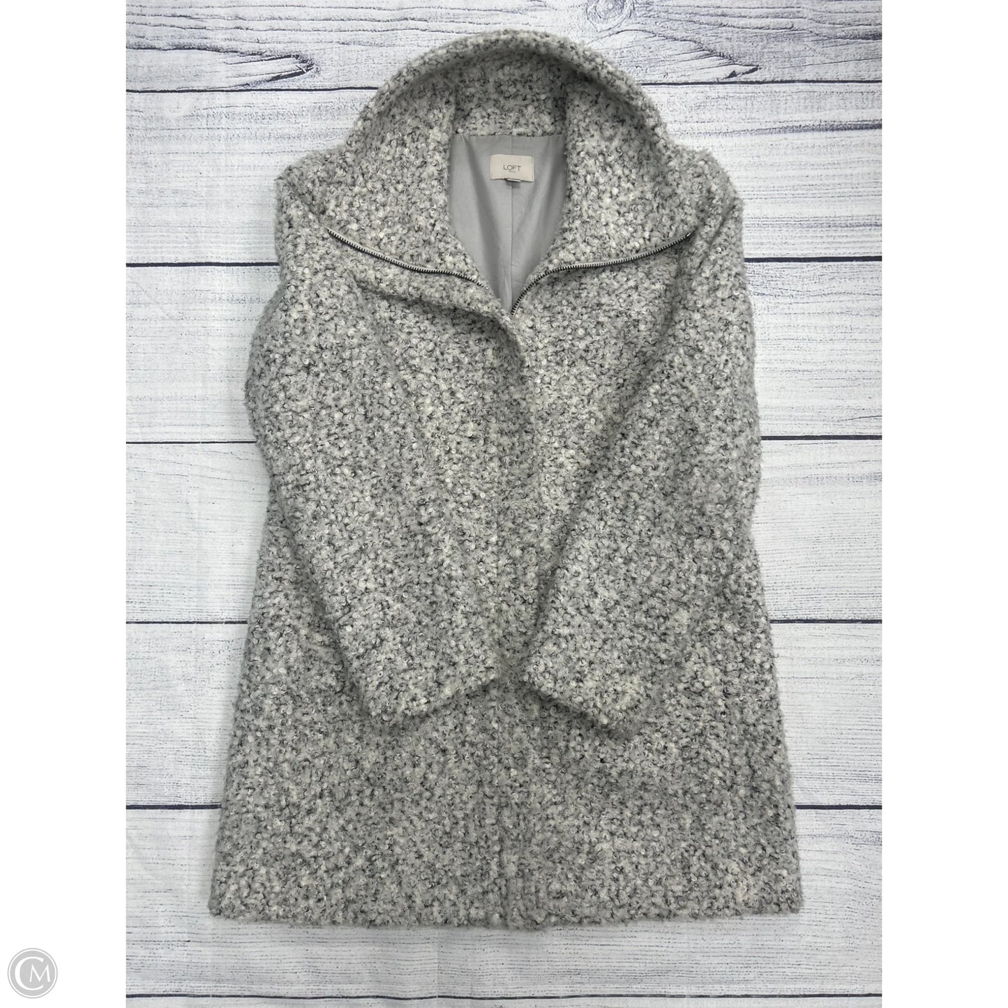 Coat Other By Loft In Grey, Size: M