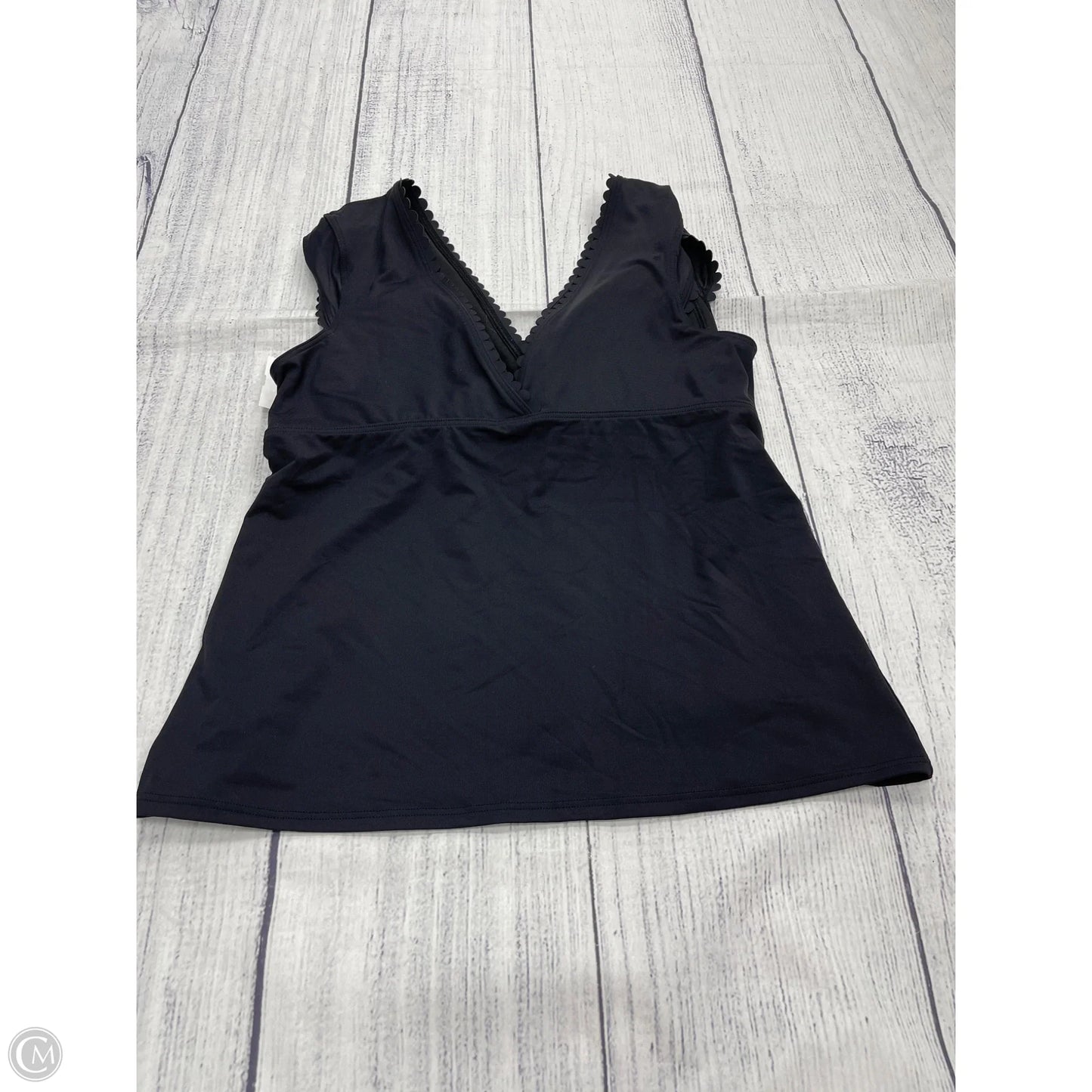 Swimsuit Top By Lands End In Black, Size: 14