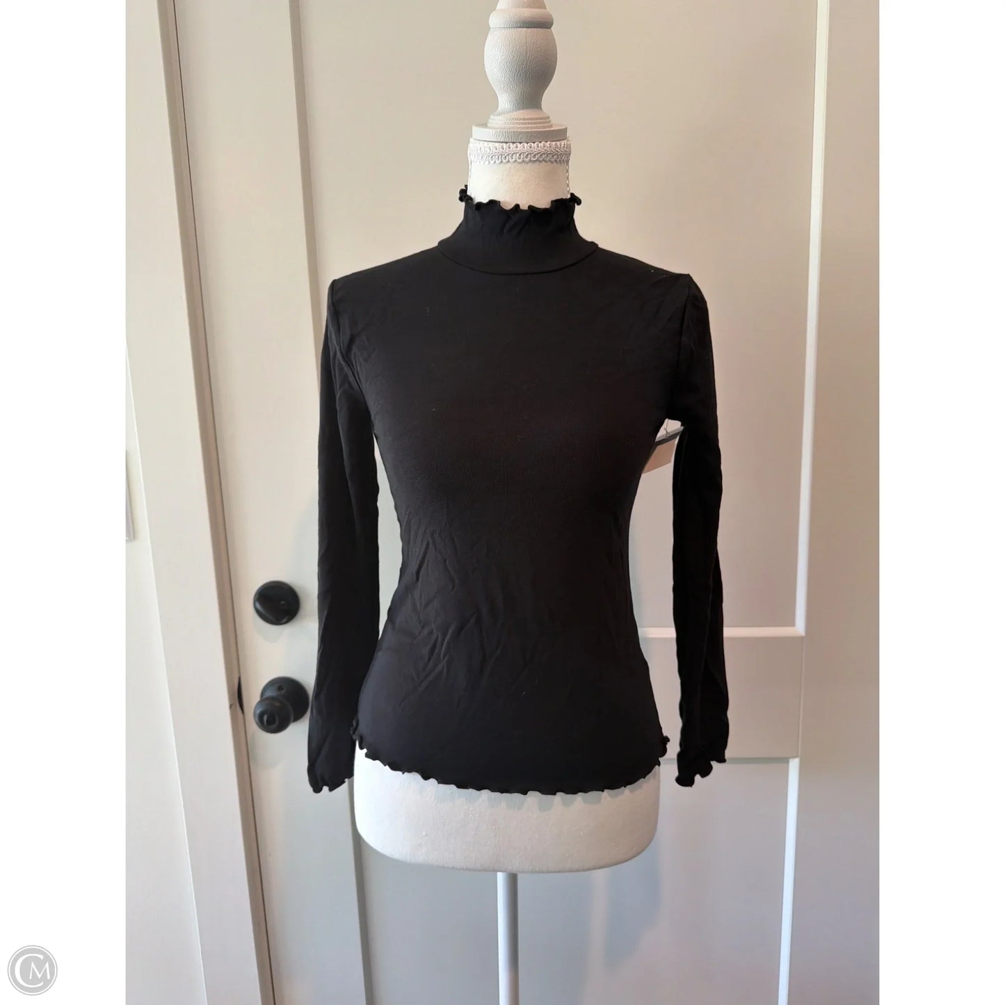 Top Long Sleeve By J. Crew In Black, Size: Xs