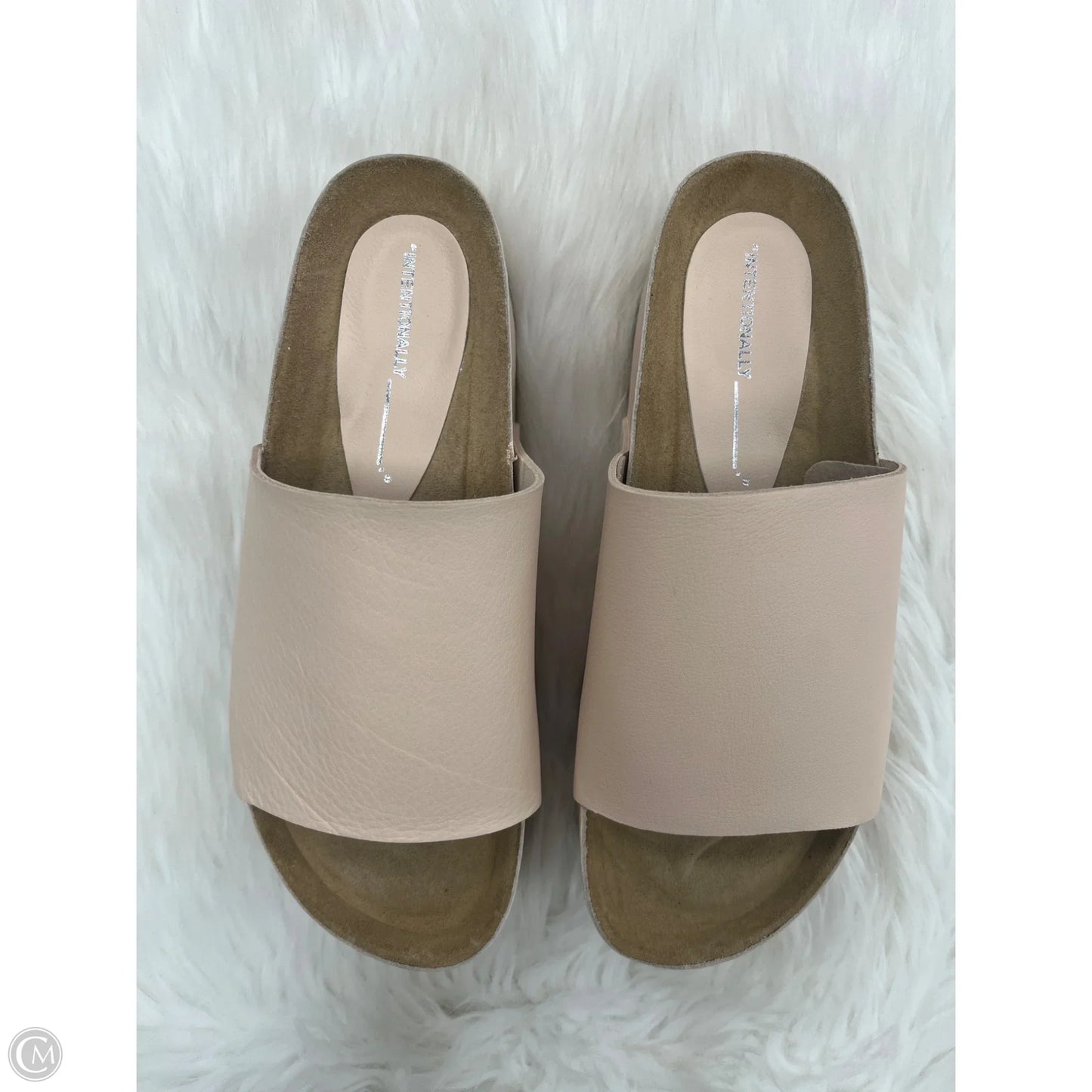 Sandals Heels Wedge By Clothes Mentor In Tan, Size: 10
