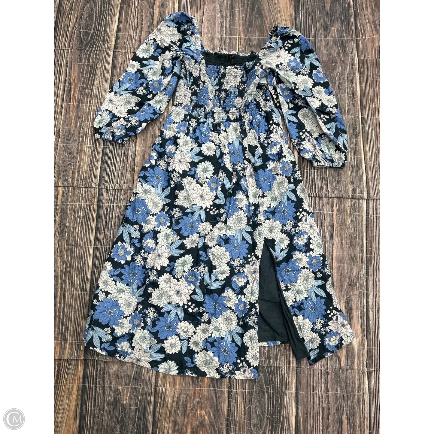 Dress Casual Maxi By J. Crew In Blue, Size: M