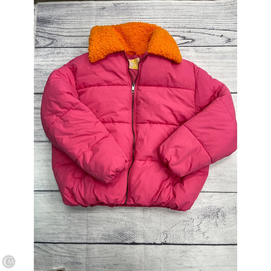 Coat Puffer & Quilted By Urban Outfitters In Pink, Size: S