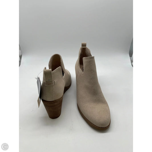 Boots Ankle Heels By Toms In Cream, Size: 9