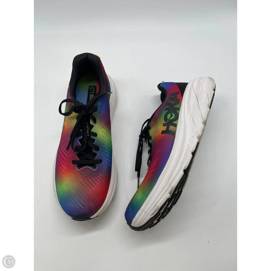 Shoes Athletic By Hoka In Rainbow Print, Size: 9