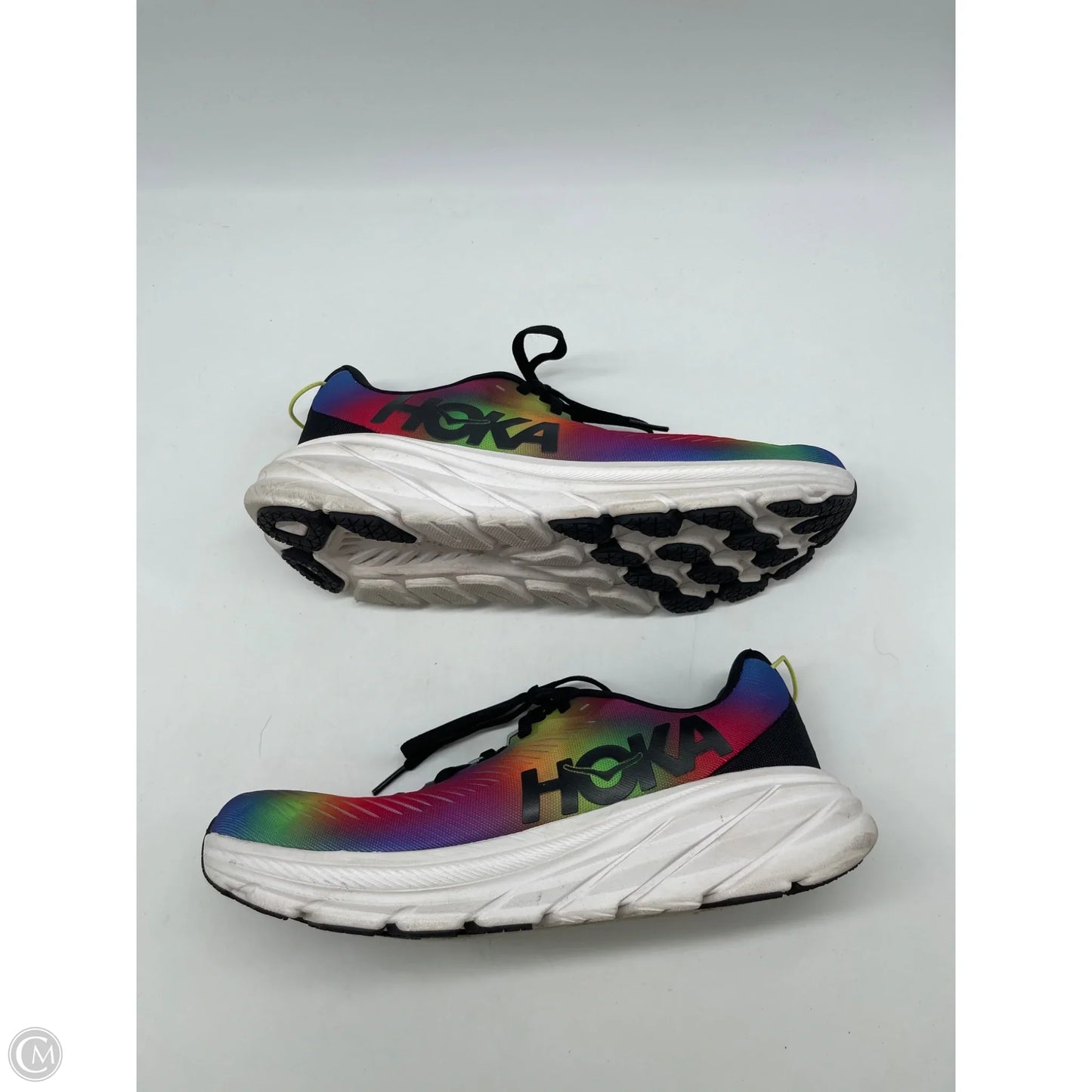 Shoes Athletic By Hoka In Rainbow Print, Size: 9