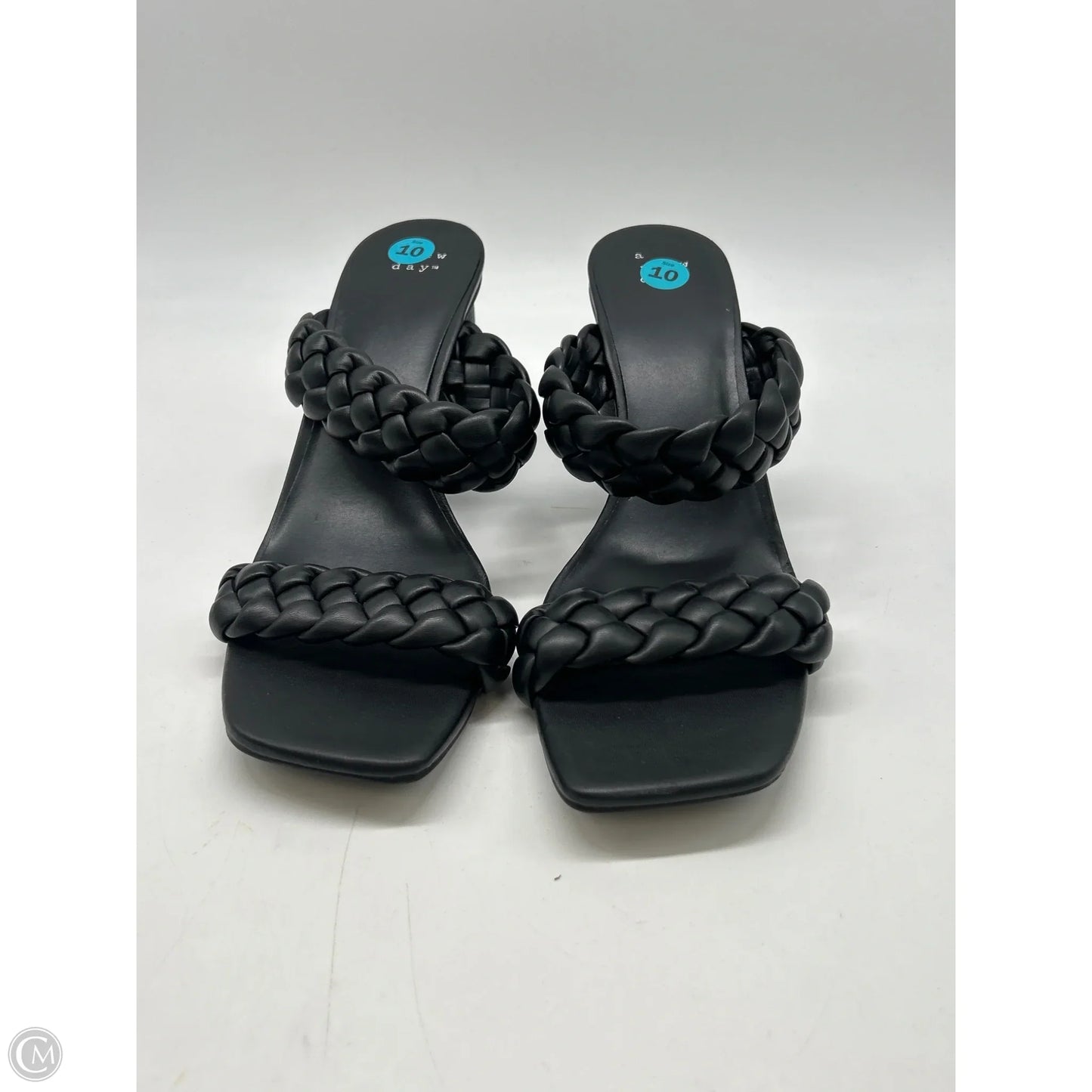 Sandals Heels Block By A New Day In Black, Size: 10