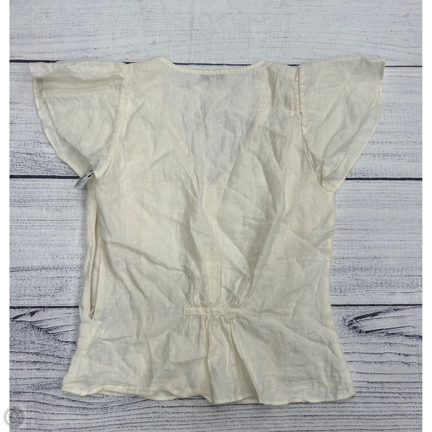 Top Short Sleeve By Madewell In Cream, Size: Xxs