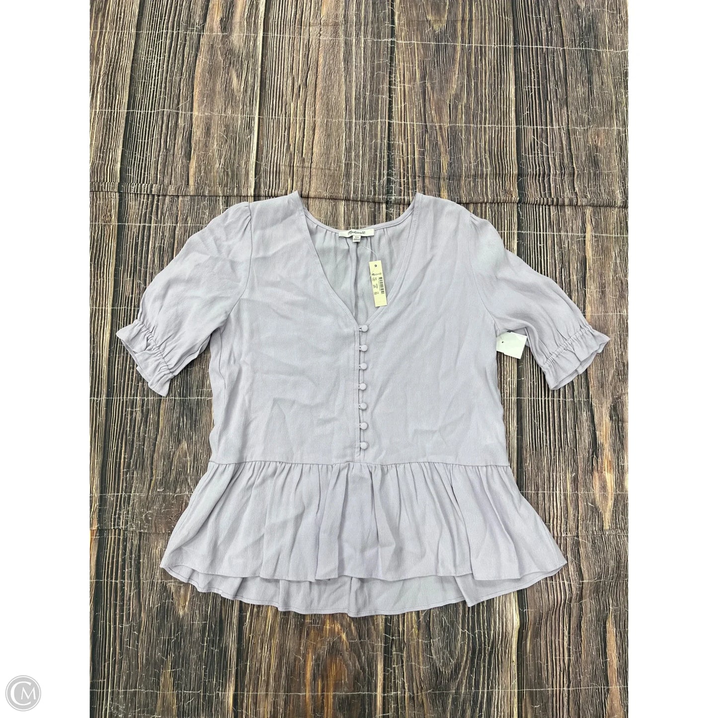 Top Short Sleeve By Madewell In Purple, Size: Xxs