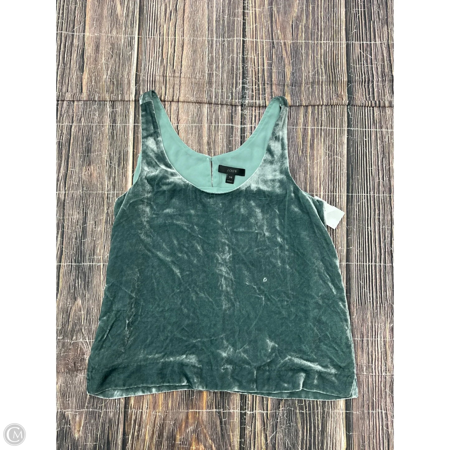 Tank Top By J. Crew In Green, Size: Xxs