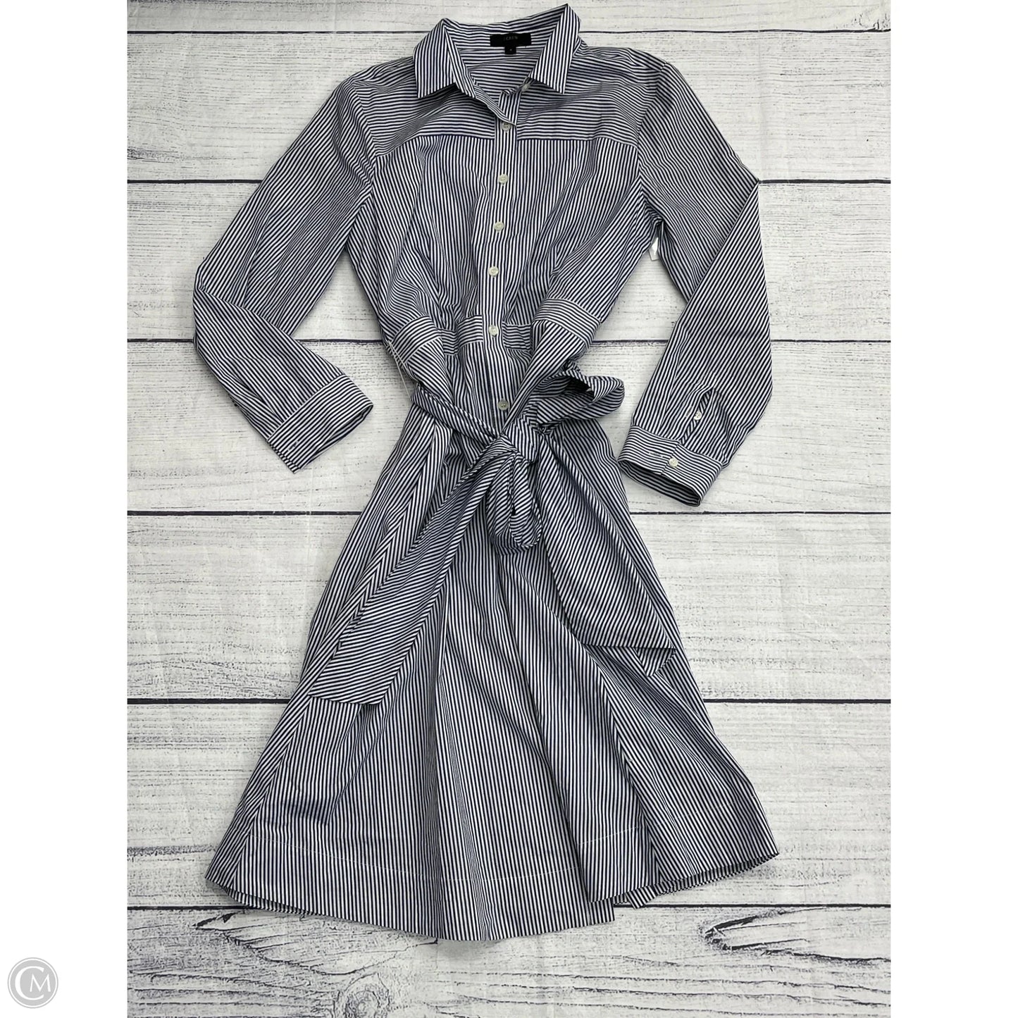 Dress Casual Maxi By J. Crew In Striped Pattern, Size: 4