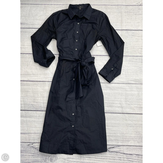 Dress Casual Midi By J. Crew In Black, Size: 4