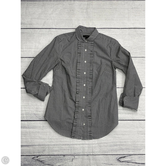 Top Long Sleeve By J. Crew In Black, Size: 0