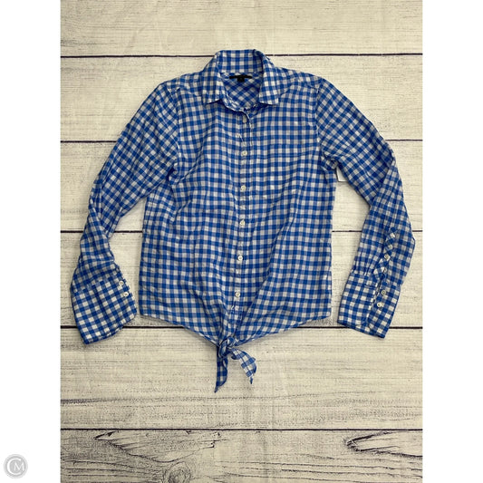 Top Long Sleeve By J. Crew In Blue, Size: 0