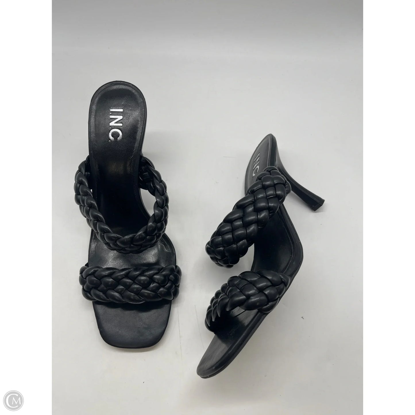 Sandals Heels Stiletto By Inc In Black, Size: 12