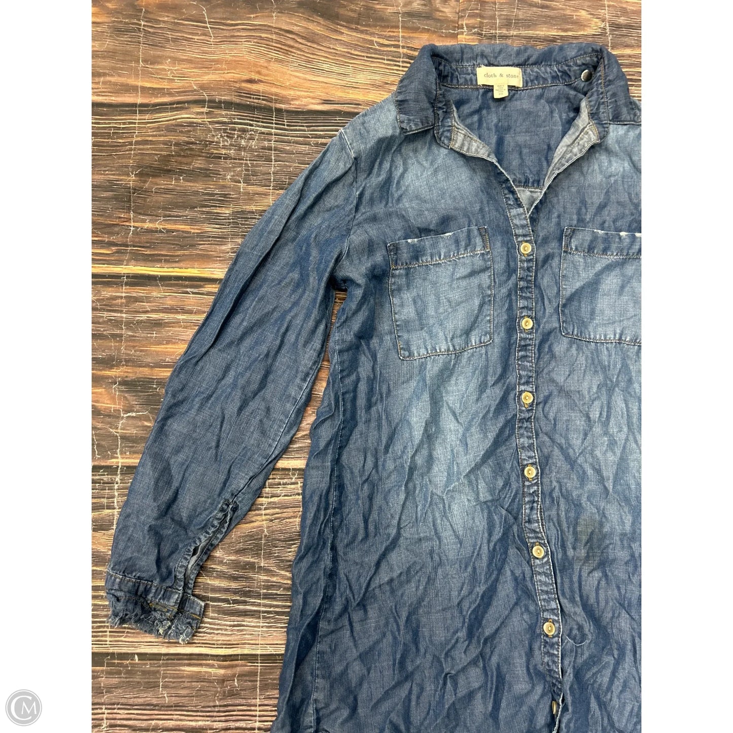 Dress Casual Short By Cloth & Stone In Blue Denim, Size: Sp