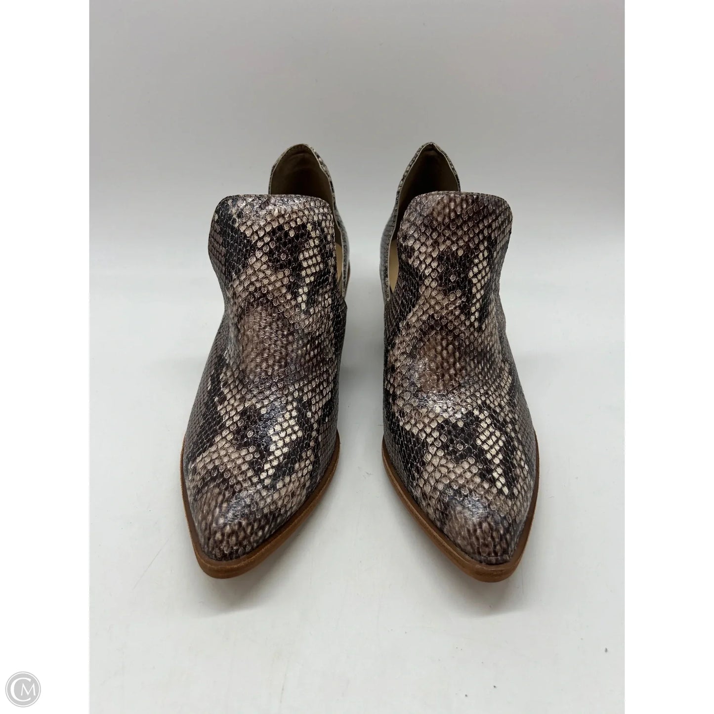 Boots Ankle Flats By Cl By Chinese Laundry In Snakeskin Print, Size: 8