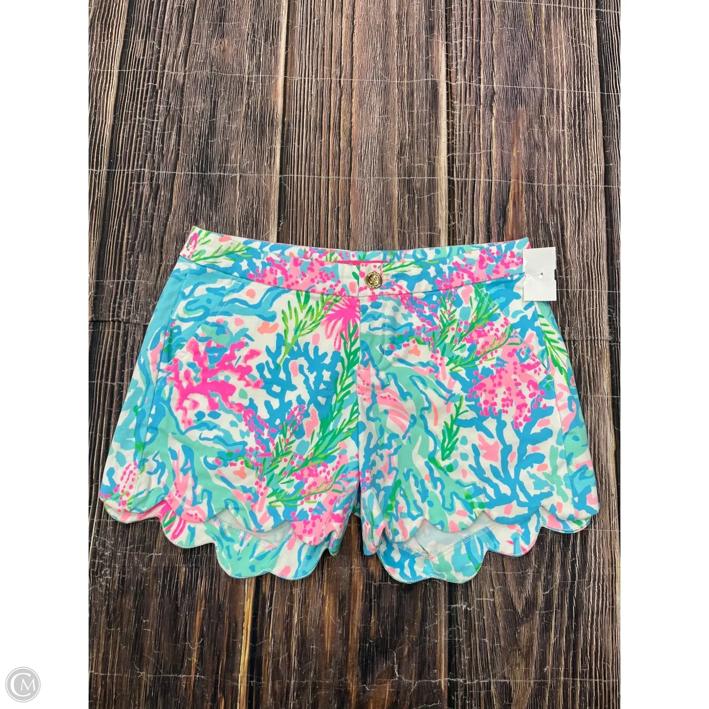 Shorts Designer By Lilly Pulitzer In Blue & Pink, Size: 4