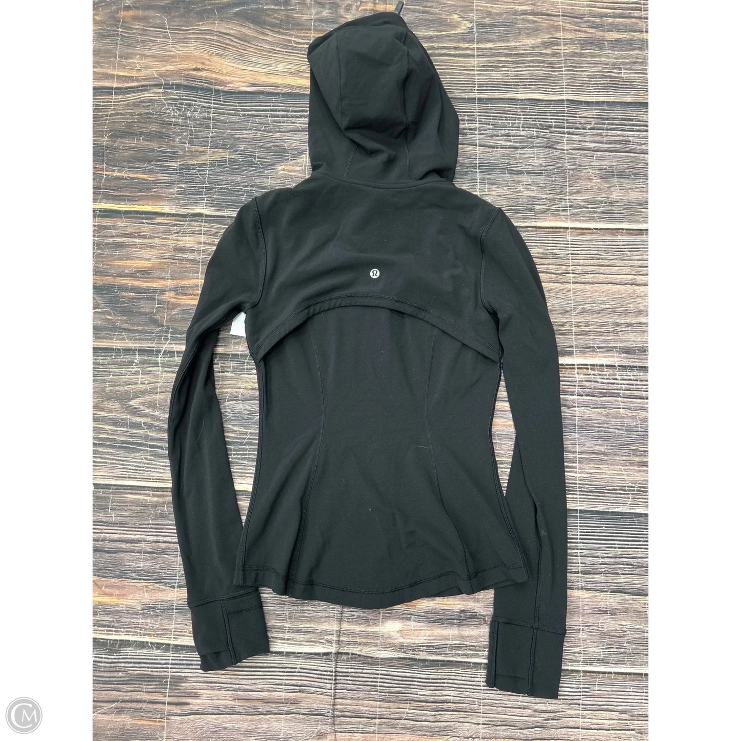 Athletic Jacket By Lululemon In Black, Size: 4