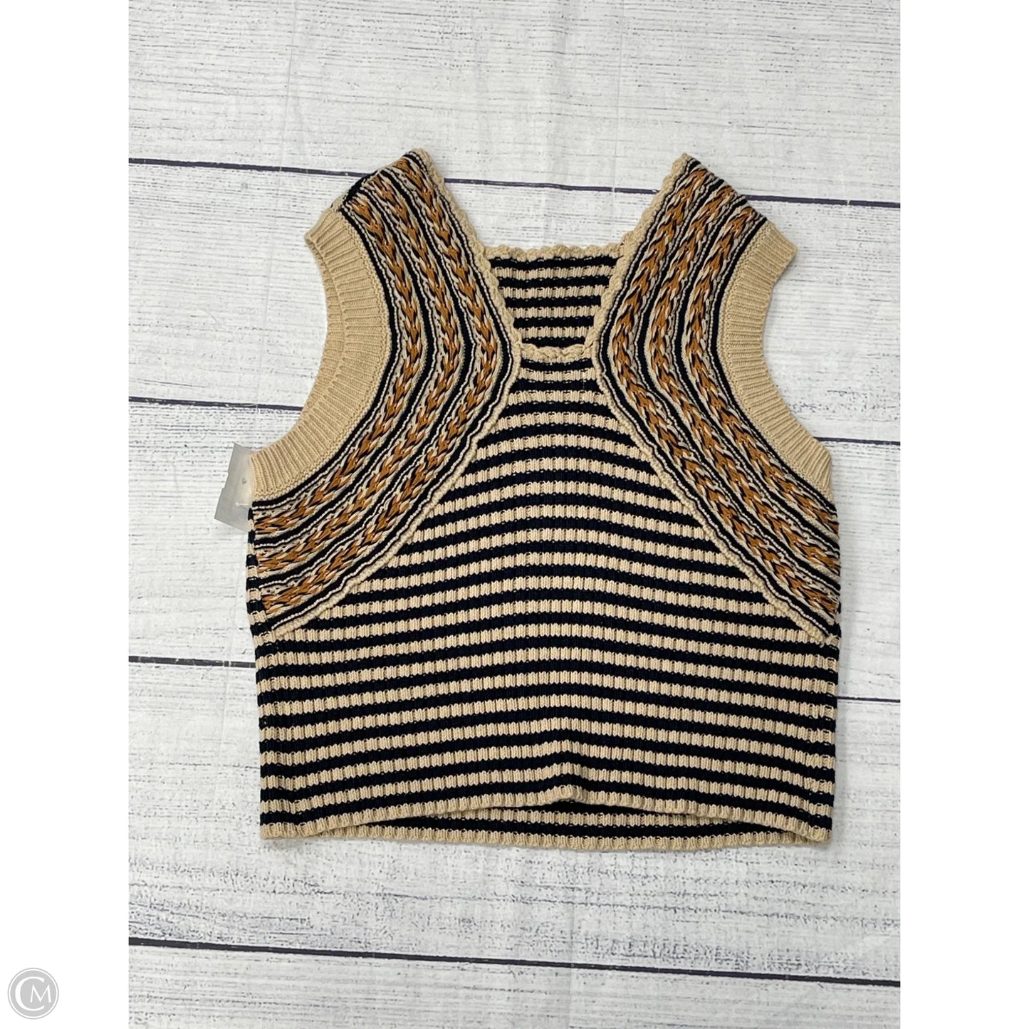 Tank Top By Sage In Tan, Size: L