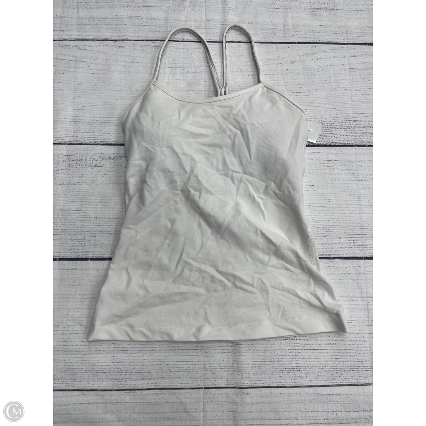 Athletic Tank Top By Lululemon In White, Size: 4