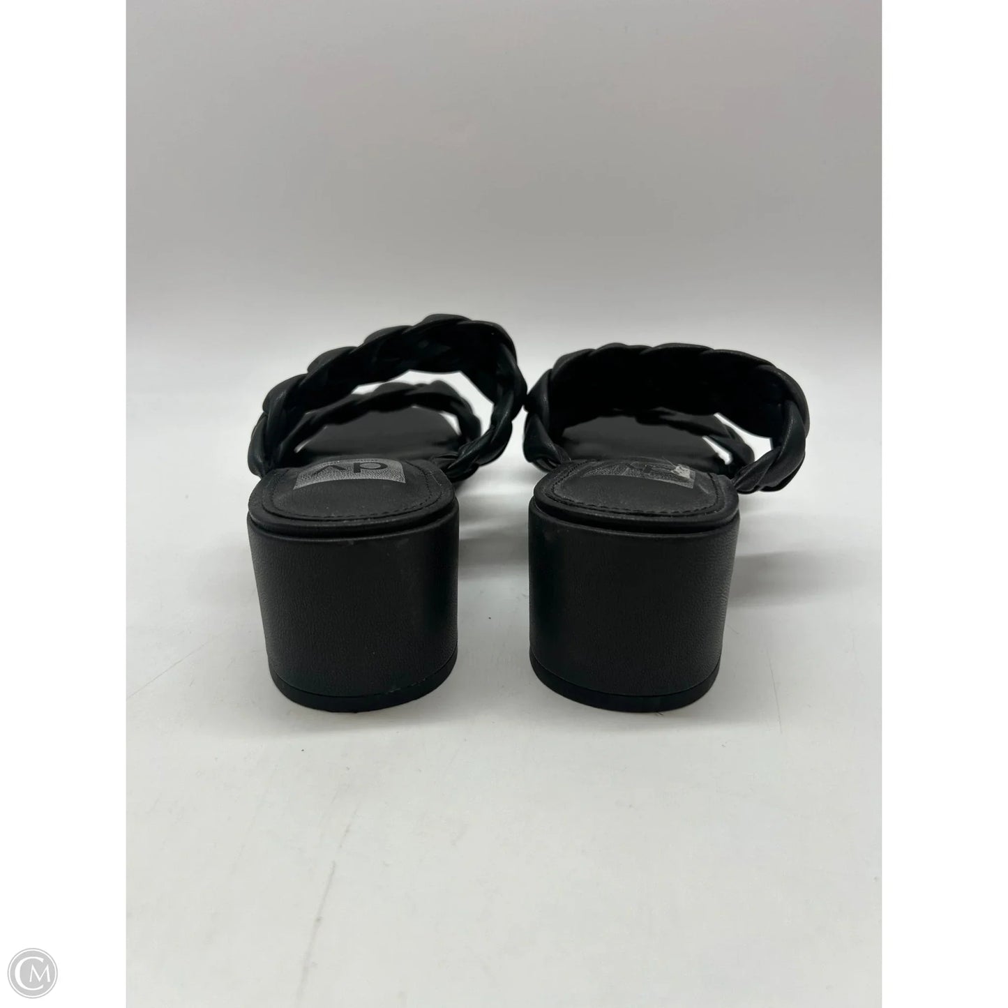 Sandals Heels Block By Dv In Black, Size: 7.5