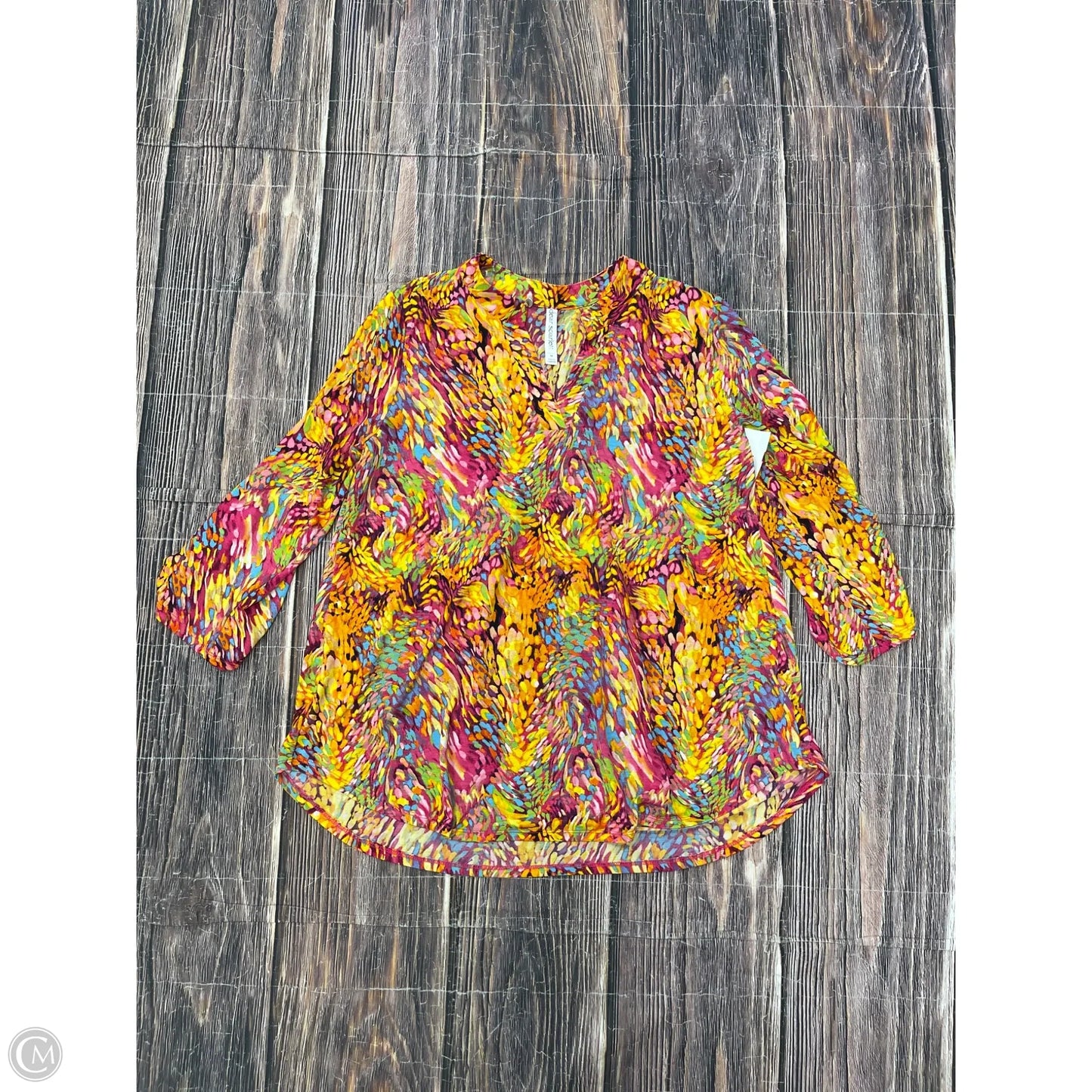 Top Long Sleeve By Dear Scarlett In Yellow, Size: M