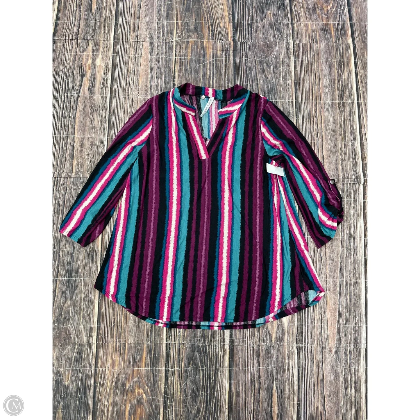 Top Long Sleeve By Dear Scarlett In Purple, Size: M