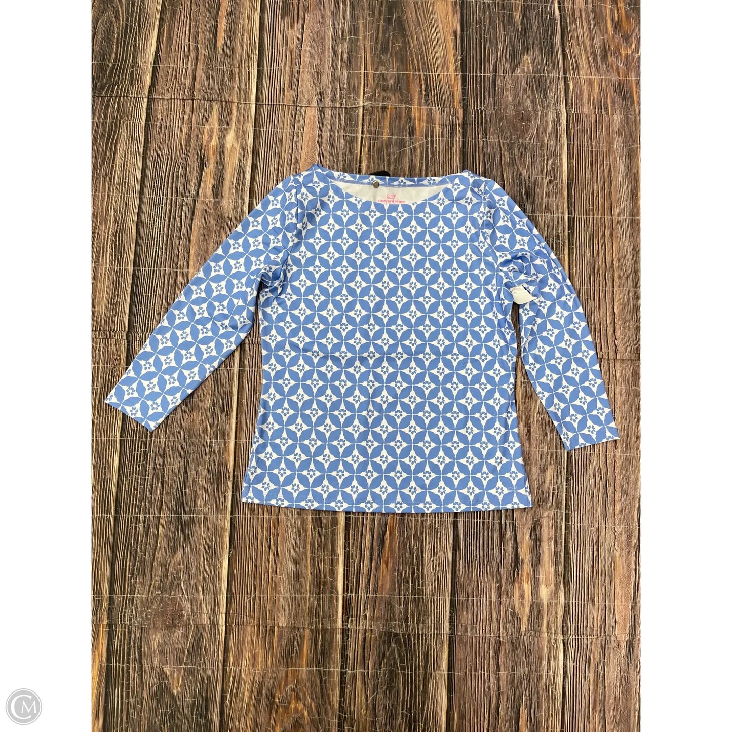 Top Long Sleeve By Vineyard Vines In Blue, Size: M