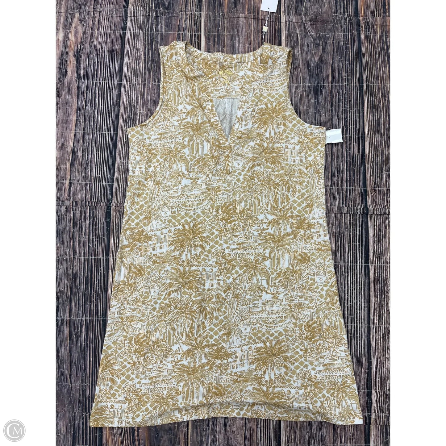 Dress Designer By Lilly Pulitzer In Tan, Size: M