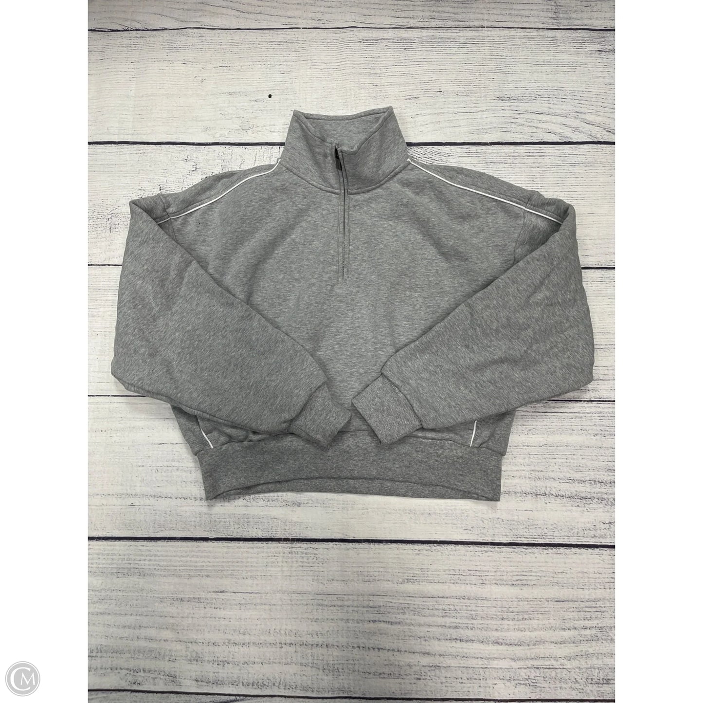 Athletic Sweatshirt Collar By Athleta In Grey, Size: S