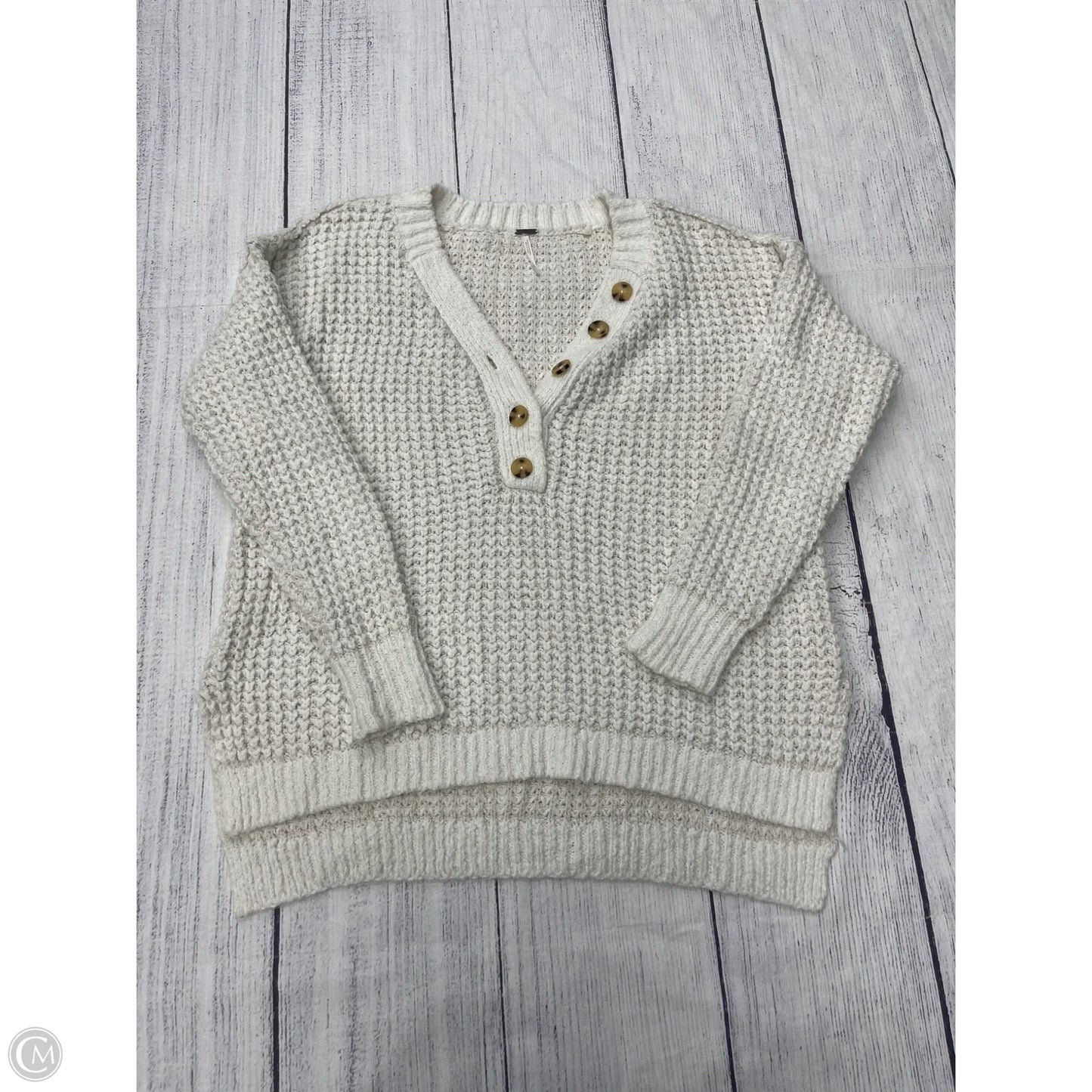 Sweater By Free People In White, Size: S