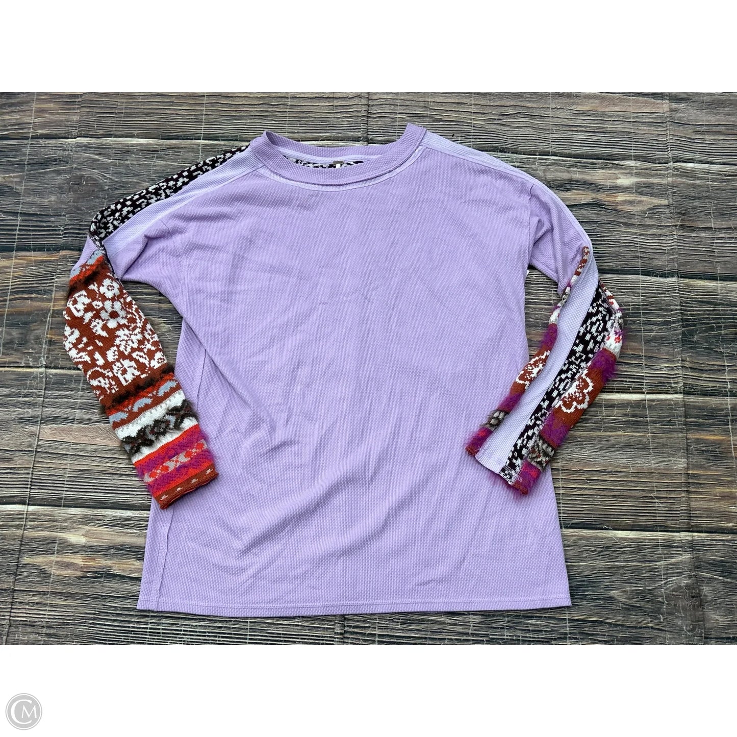 Top Long Sleeve By Free People In Purple, Size: M
