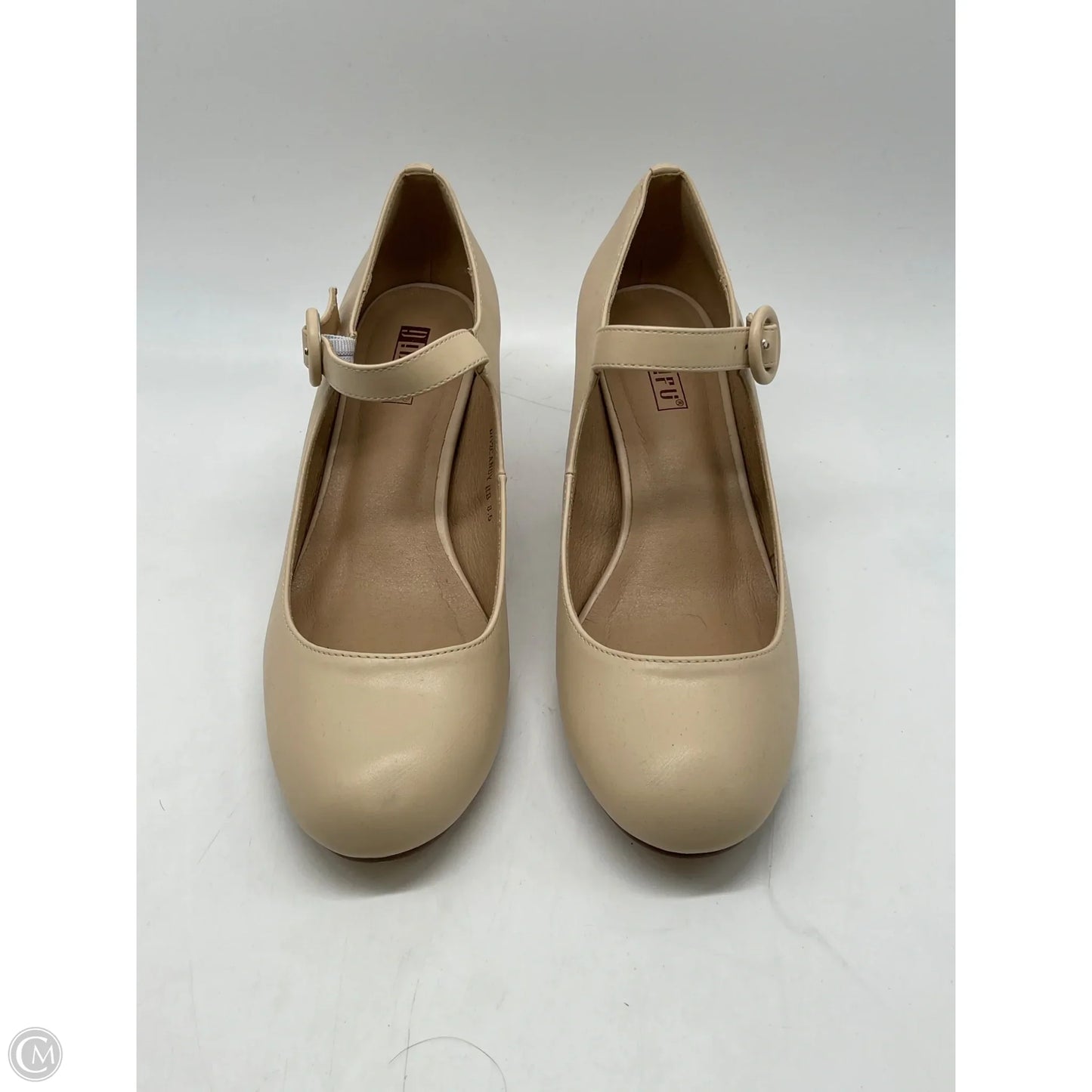 Shoes Heels Block By Clothes Mentor In Tan, Size: 8.5