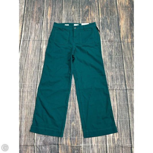 Jeans Wide Leg By Loft In Green Denim, Size: 10