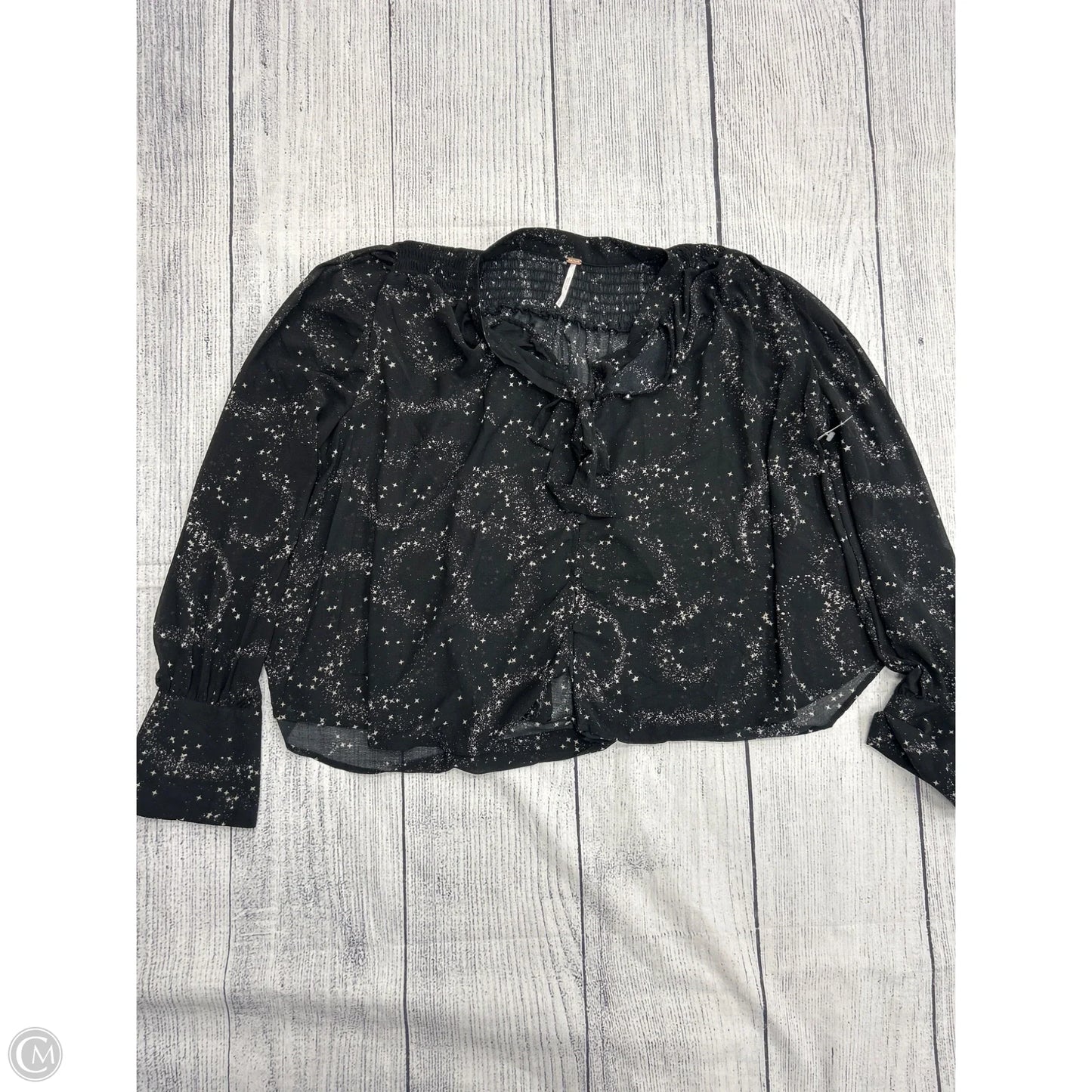 Top Long Sleeve By Free People In Black, Size: M