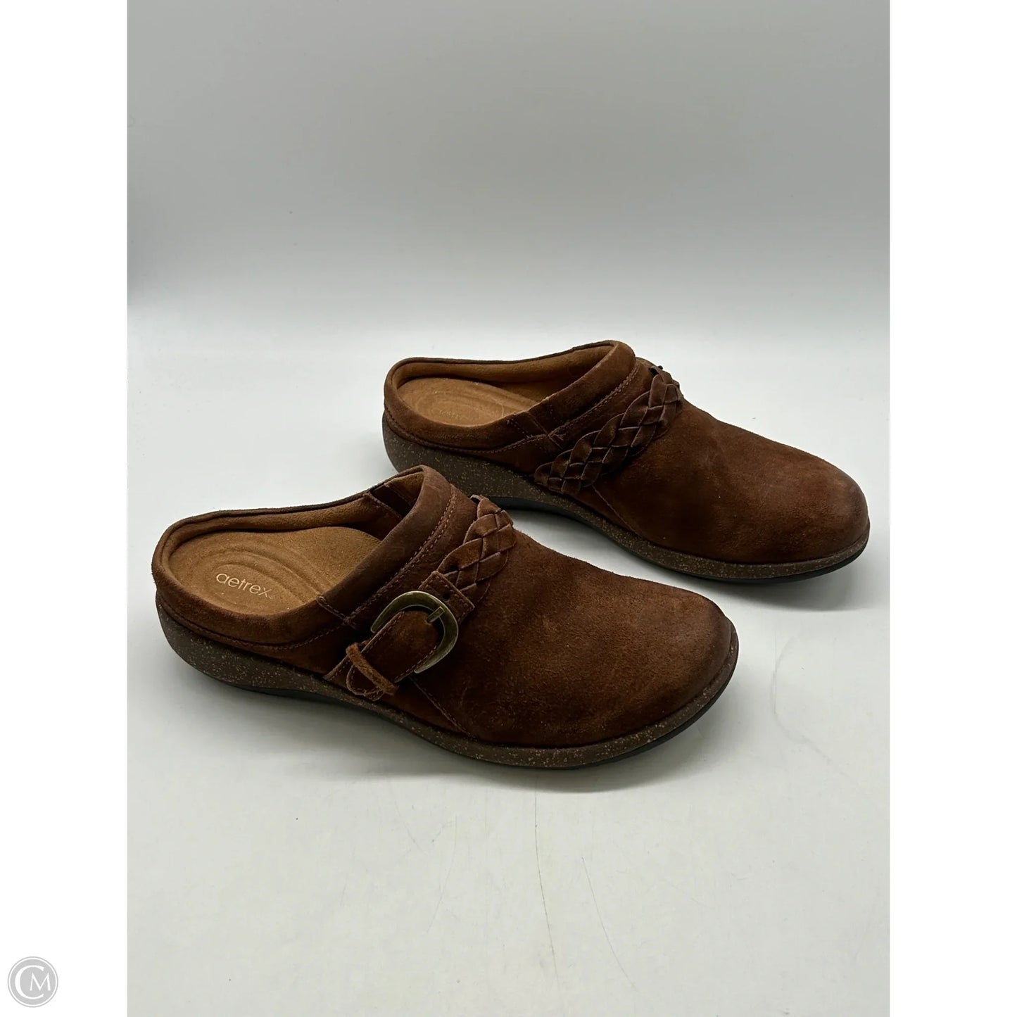 Shoes Flats By Aetrex In Brown, Size: 8.5