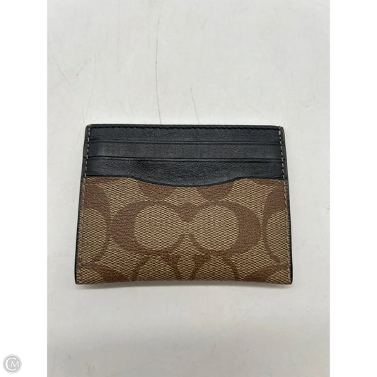 Id/card Holder Designer By Coach, Size: Small