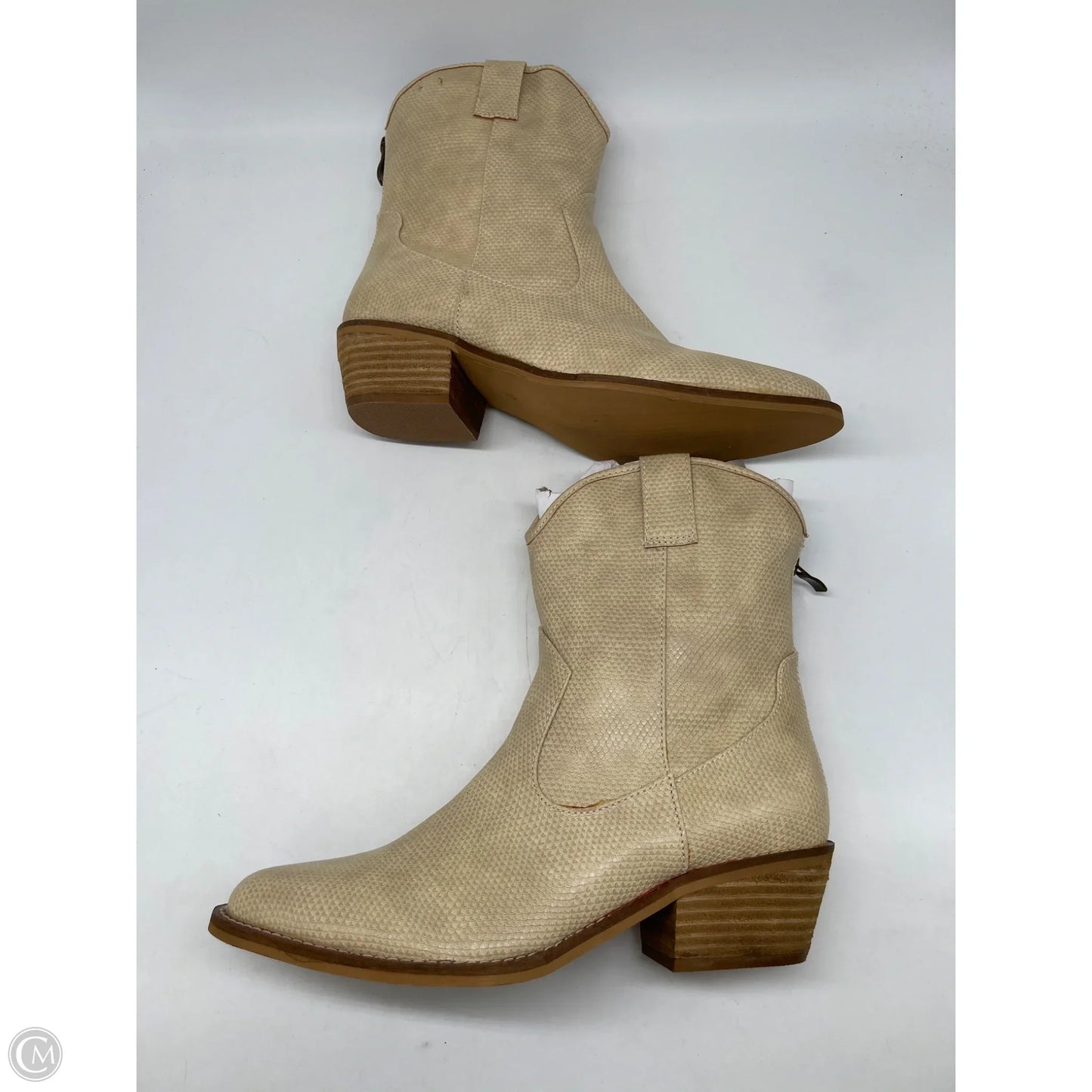 Boots Western By Clothes Mentor In Cream, Size: 10