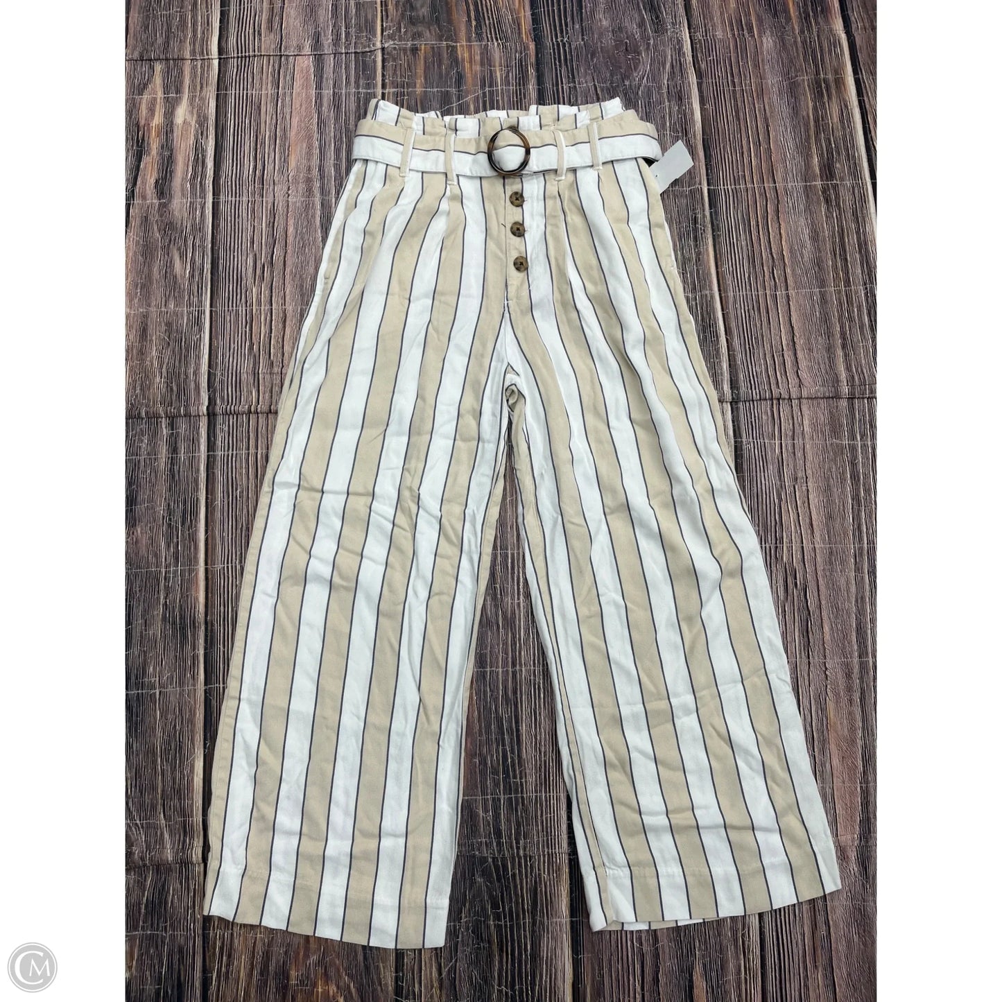 Pants Wide Leg By Abercrombie And Fitch In Tan, Size: Xs