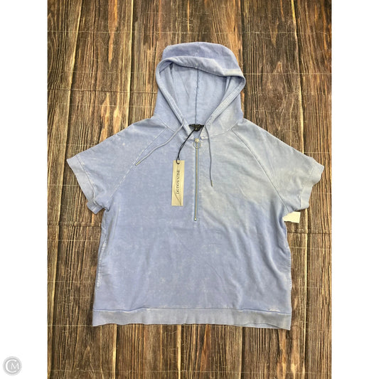 Top Short Sleeve By Diane Gilman In Blue, Size: 1x