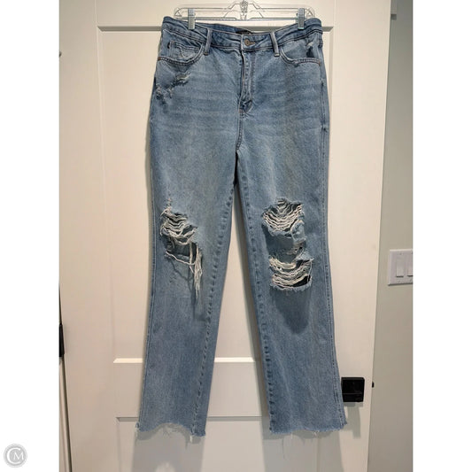 Jeans Straight By Judy Blue In Blue Denim, Size: 12