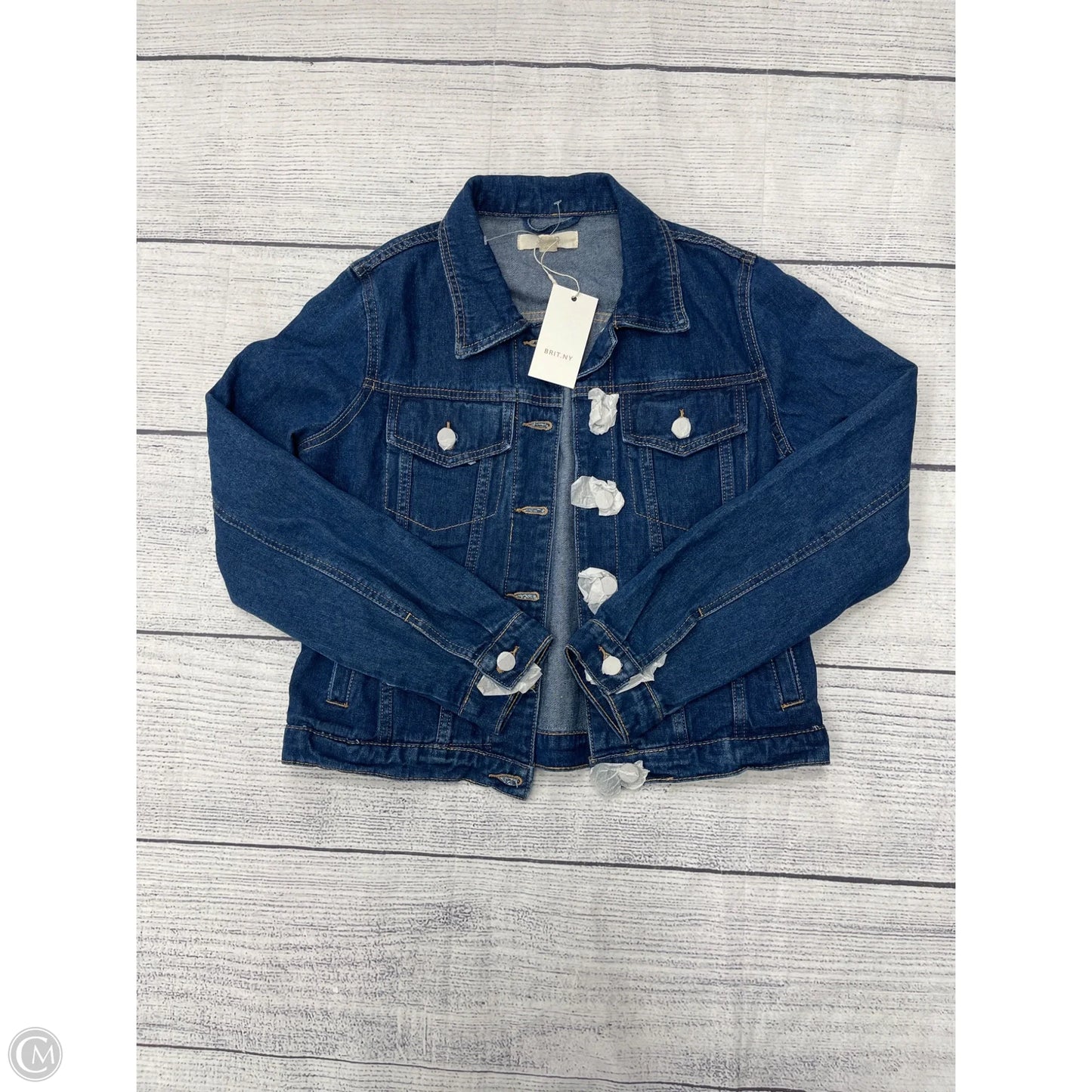 Jacket Denim By Cmb In Blue Denim, Size: M