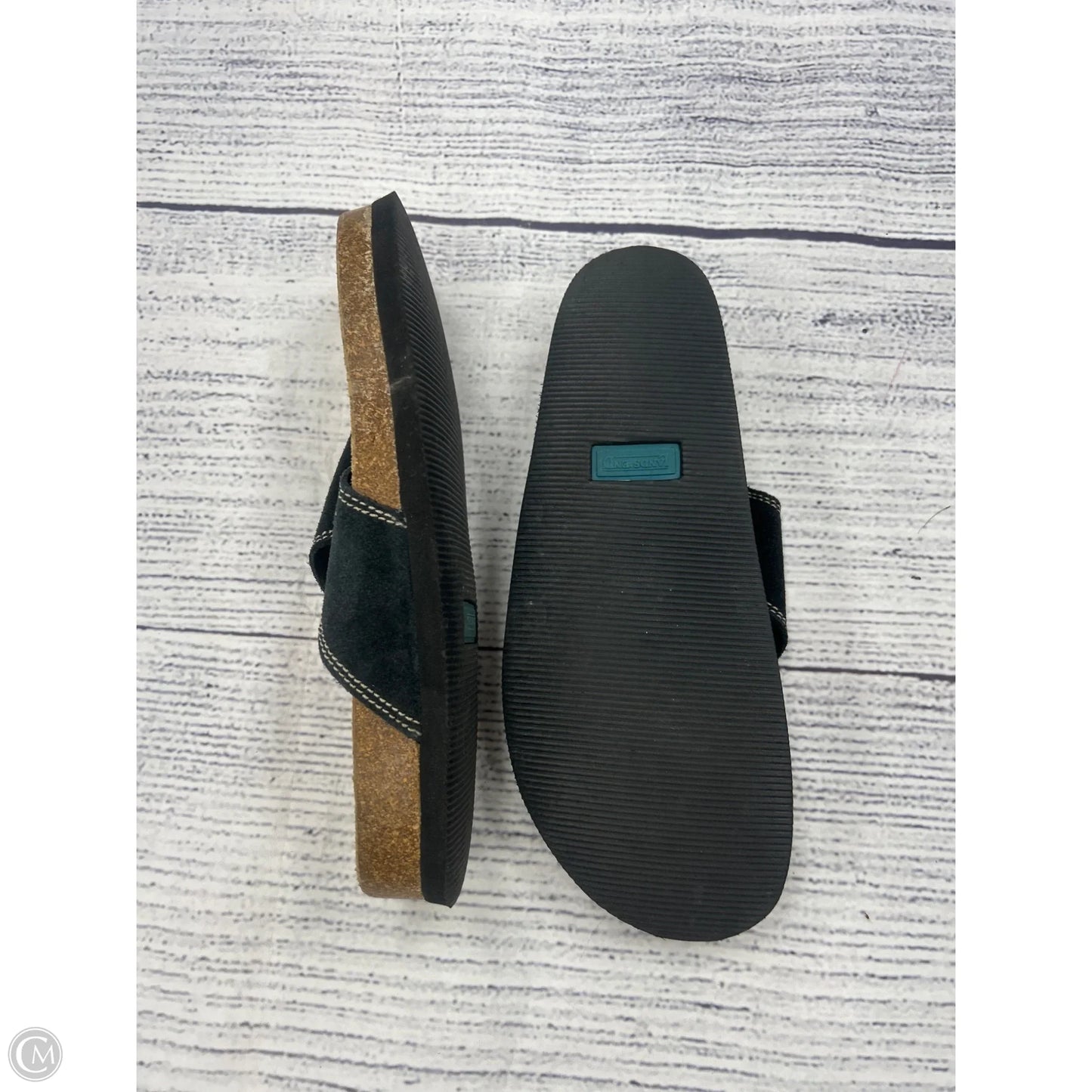 Sandals Flats By Lands End In Black, Size: 7