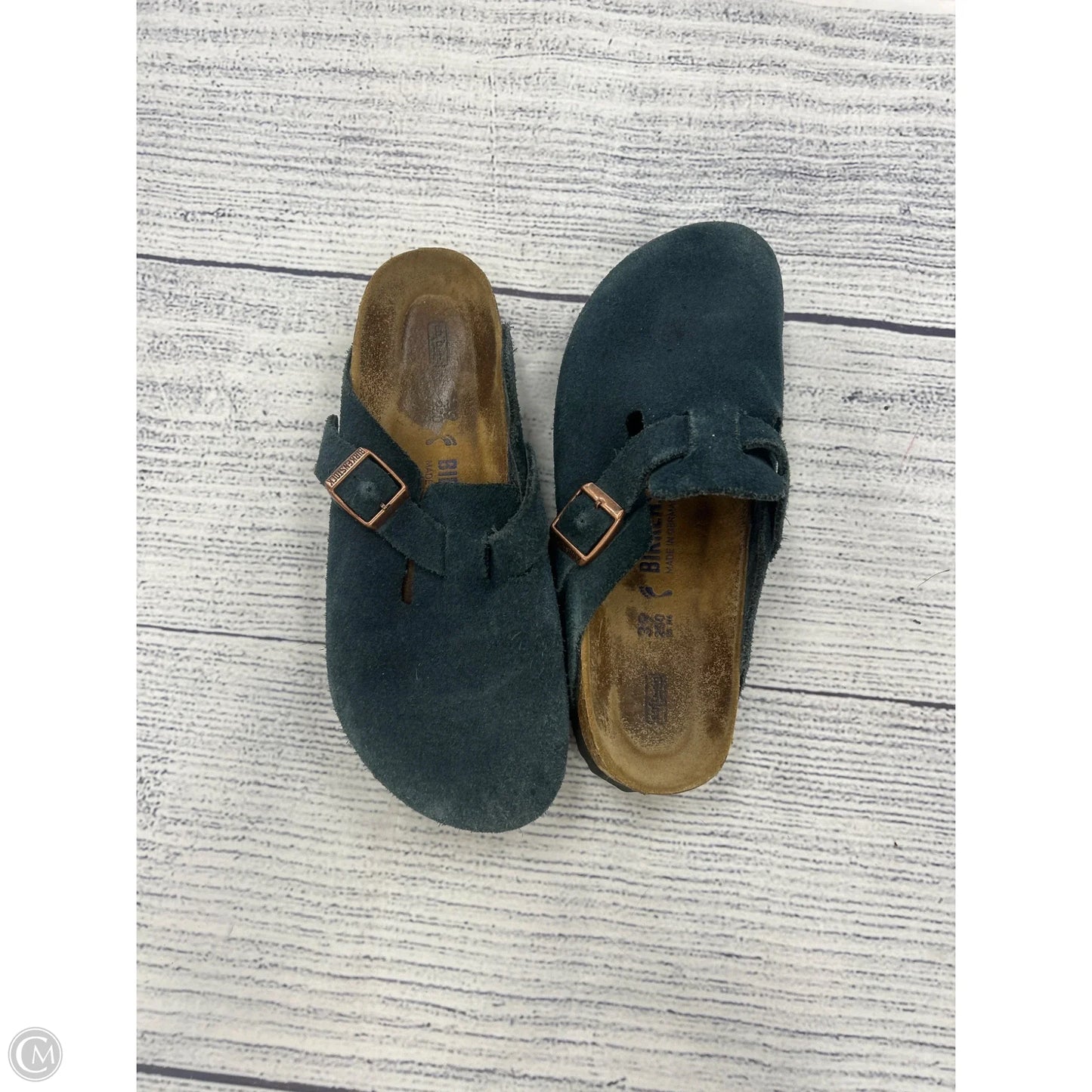 Shoes Flats By Birkenstock In Blue, Size: 8